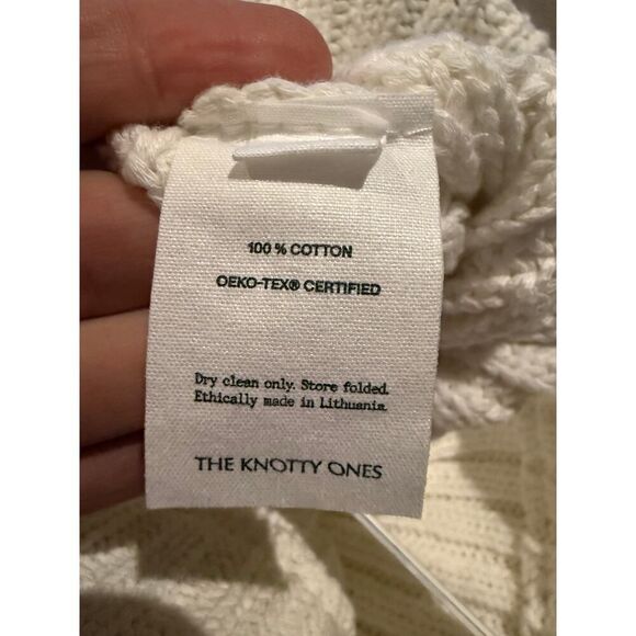 NWT The Knotty Ones Off-White Pilnatis Cotton Shorts Sz. S/M - Picture 8 of 8